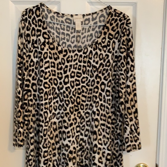 Chicos 3/4 sleeve like new dress - Picture 3 of 3